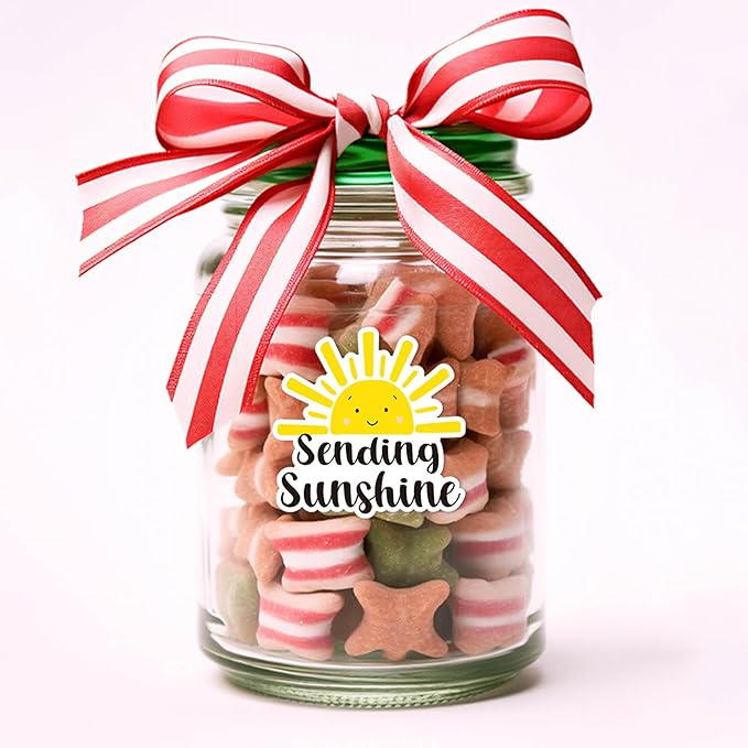 500pcs Sending Sunshine Roll, Sun Summer Stickers, Cute Happy Mail Envelopes, Boutique Handmade Packaging Gift Bags