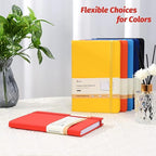 SUIN Hardcover-Journal-Notebooks, 6 Packs A5 Lined Journals Notebook for Writing 200 Pages, 8.2 x 5.5 inch, 6 Colors Classic Ruled Notebooks for Work/Travel/College