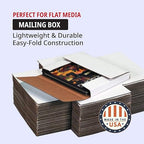 Tape Logic TLM24182BF Easy-Fold Mailers, 24" x 18" x 2", White (Pack of 50)