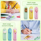 24 Pcs Cute Retractable Eraser for Pencils | Kawaii School Supplies Erasers| Back to Schools Essentials|Cute Erasers Supplies| Perfect Back to School Gifts |Valentines Day Classroom Exchange Gift