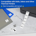 L LIKED 1" x 1" Square Removable Labels, No Residue, Water and Oil Resistant Labels for QR Code, Use for Both Home and Office (1 Roll, 1380 Labels)
