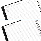 AT-A-GLANCE 2025 Appointment Book Planner, Weekly & Monthly, 8-1/4" x 11", Large, Half-Hourly, Contemporary, Black (70950X0525)