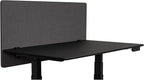 Stand Up Desk Store ReFocus Clamp-on Acoustic Desk Divider Privacy Panel That Reduces Noise and Visual Distractions (Ash Gray, 47.25" x 23.6")