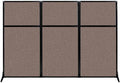 Versare Workstation Partition | Portable Wall Divider | Modern Office Cubicle | Free Standing Privacy Screen | Flexible Work Space | 99" x 70" Latte Fabric Panels
