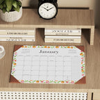 Jotsome Desk Calendar 2026-2027 with Protective Pad, Desktop Calendar Pad from January 2026 to June 2027 14x10.5 inch, for Home Office and School, Easy Planning