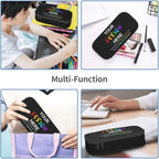 WLRUEZN Custom Pencil case With Photo/Text/Name Personalized Pen Bag Design Your Own Pencil Box Customized Large Capacity Zipper Pencilcase For Office Travel Cosmetic Bags
