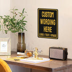 Custom Sign Bulk Personalized Metal Signs For Outdoor Indoor Business Home Store Office Yard Street Lawn Make Your Own Customized Signs With Your Logo Text Photo, 12x8inch