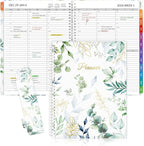 SUNEE 2026 Appointment Book, 2026 Hourly Planner 8.5" x 11", Hourly, Weekly & Monthly Planner - from January 2026 - December 2026, Flexible Cover, Note Page, Pocket, Bookmark, Leaves