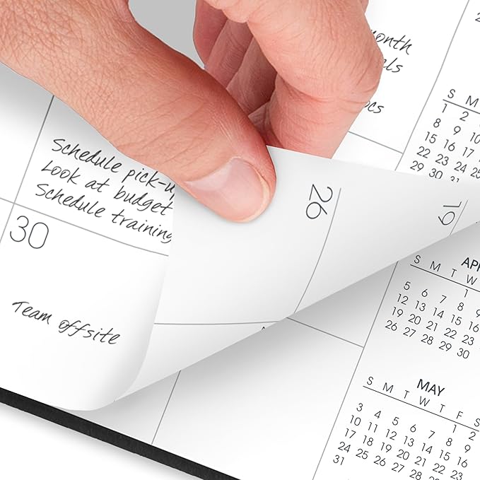 AT-A-GLANCE 2026 Planner, Monthly, 7" x 8-3/4", Medium, Black (701200526)