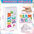 Dunzoom 100 Pcs Inspirational Pencil Erasers Bulk for Kids Fun Motivational Eraser School Supplies Back to School Office Supplies for Classroom Office Teacher Artists (Lovely)