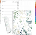 SUNEE 2026 Planner, Weekly and Monthly Calendar Planner, January 2026-December 2026, Daily Agenda with Tabs, Note Pages, Spiral Binding, 8.5"x11", Leaf