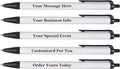 RevMark Personalized Ballpoint Pen, Custom Printed Name, Business or Event Information, Timeless Advertising, USA Made Pens, Promotional Marketing, Smooth Black Ink, Bulk Pack (Black,500 Ct.)