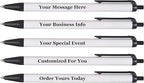RevMark Personalized Ballpoint Pen, Custom Printed Name, Business or Event Information, Timeless Advertising, USA Made Pens, Promotional Marketing, Smooth Black Ink, Bulk Pack (Black,1000 Ct.)