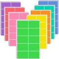 240 PCS Colored Labels Stickers 3 x 2 Inch Rectangular Moving Labels 8 Colors Large Color Coding Labels - Light Color
