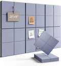 Fluxynara Felt Bulletin Board Tiles -28"x18" Cork Board Alternative for Office Decor, Push Pin Board Wall Organizer 6-Pack-Soft Periwinkle