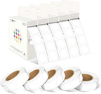 PARLAIM 3/4 Inch Roll Color Coding Labels,10000 per 10 Rolls Round Permanent Adhesive Color Coding Circle Dot Stickers for Office Home (White)