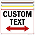 Custom Arrow,Custom Directional Sign, Two Way Arrow,18x24 Inches, 55 mil thick HDPE (high density polyethylene) Made in USA by My Sign Center