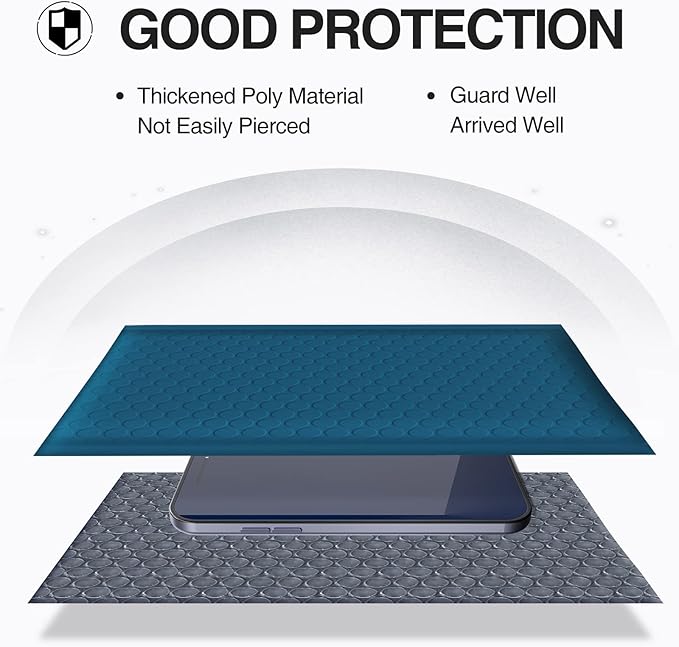 UCGOU Bubble Mailers 9.5x14.5 Inch Navy Blue 25 Pack Poly Padded Envelopes Large #4 Mailing Packages Opaque Packaging Postal Self Seal Adhesive Waterproof Boutique Shipping Bags for Clothes