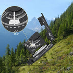 Anbte Compass Hiking Survival, IP65 Waterproof Metal Compass with Sighting Clinometer and Carry Bag, Multifunctional, Professional, for Camping Hunting Hiking Navigation