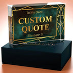 Personalized Gifts, Custom Quote Block Letter Board,Crystal-Clear Acrylic with Gift Box,17 Styles, Holiday and Christmas Gift for Mom, Dad, Girlfriend, Him or Her, Husband, Wife (5"x7, Affluent)