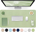 Bloss Green Desk Mat, Mouse Pad, Waterproof Leather Desk Pad, Desk Matt for Desktop, Non-Slip Desk Pad Mat for Office Work/Home (27.6 x 13.8 Inches)
