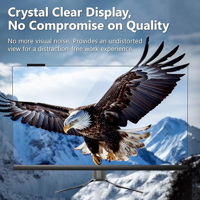 JEEETINTX Magnetic Computer Privacy Screen Filter 27 Inch for Frameless Monitor Thin Bezel 16:9 Widescreen, Hanging Removable Anti Glare Blue Light Privacy Filter Protector Eye Care