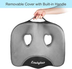 LOUTYTUO Seat Cushion Pillow,100% Memory Foam and Washable Cover,for Office Chair,Car Seat and Wheelchair,Tailbone & Sciatica & Back Pain Relief