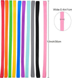 Rubber Bands Silicone 10 Pcs 12inch Elastic Bands for Notebook Books Cooking Wrapping Rubber Bands Cooking Boxes Wraps Office Supplies