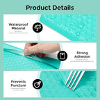 Metronic Bubble Mailers 8.5x12 500 Pack Teal Usable Size 8.5x11 Waterproof Thick Padded Envelopes Mailing Bubble Padded for Packaging, Makeup, Mailing, Shipping, Small Items Supplies