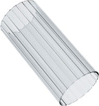 Sunwo Glass Shade Straight Cylinder Glass Lamp Shade Replacement with Multiple Effects (Stripe Straight Cylinder)