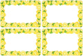 Wonmon 200 PCS Lemon Name Tags Stickers, Self Adhesive Lemon Style Name Tag Labels Stickers for Back to School Classroom Student Office Desk Cubby Locker Themed Party, 2x3 inch