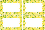 Wonmon 200 PCS Lemon Name Tags Stickers, Self Adhesive Lemon Style Name Tag Labels Stickers for Back to School Classroom Student Office Desk Cubby Locker Themed Party, 2x3 inch
