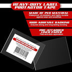 Janlaugh 50 Pcs Industrial Clear Label Protectors 10 x 13 Inch Waterproof Clear Labels Seals for Protecting Barcodes, Industrial Floor Markers, Numbers