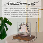 School Psychologist Appreciation Gift Desk Decor, Leopard Rainbow Difference Maker Sign for Mental Health Counselors, Educational Support Staff PA078