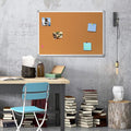 Cork Bulletin Board, Bulletin-Boards, Notes Board, Memo Board, 18 x 24inch, Silver Aluminum Frame