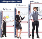 TSJ OFFICE Large Rolling Whiteboard - Dry Erase Magnetic 48 x 32 Inches White Board Height Adjust Double Sides Mobile Portable Easel on Wheels, Dry Erase Board with Stand for Office, Home & Classroom