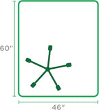 Dimex 46"x 60" Clear Rectangle Office Chair Mat For Hard Floors (1532630), 46" X 60"