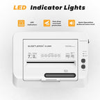 QUIETLEMON 150 Sheet Paper Shredder Heavy Duty, Micro Cut and CDs/Cards, P5 Security Level, 60Min Non Stop Commercial Shredder for Home Office, 5.3 Gallon Bin, <60dB Quiet, Auto Anti-Jam (OL289)