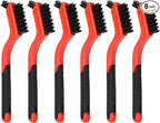 Karosom 6pcs Nylon Brushes for Cleaning, Small Cleaning Brushes for Tight Spaces, Car Detailing Brush Set for Cleaning Dust in Holes