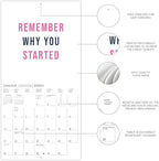 Graphique 2025 Girl Boss Mini Wall Calendar | 7” x 7” | Thick Paper | Home & Office Organizer | Large Monthly Grid | 3 Languages & Marked Holidays | 4 Month Preview Page for 2026