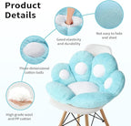 Ditucu Cat Paw Cushion Kawaii Chair Cushions 27.5 x 23.6 inch Cute Stuff Seat Pad Comfy Lazy Sofa Office Floor Pillow for Gaming Chairs Room Decor Blue
