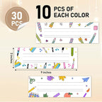 Name Tags for Classroom Cubbies, 30 Colorful Name Plates for Desks, Back to School Self Adhesive Name Tags Sticker for Teachers Elementary - A11