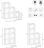 Stackable Closet Organizers and Storage 6 Cube Storage Organizer Closet Organizer for Bathroom Closet Storage for Wardrobe