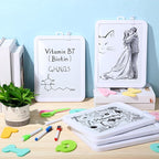 Outus 10 Pcs Dry Erase Mini White Boards Bulk 8.5 x 11'' Small Magnetic Whiteboard Double Sided Colored Writing Boards for Kids Students Locker Fridge(White)