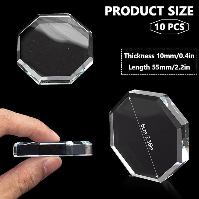 10 Pcs Glass Fabric Sewing Weights, Glass Pattern Weights for Sewing or Cutting Paper Weights Cloth Dressmaking Pattern Making and Sample Cutting Weights