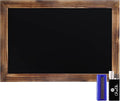 HBCY Creations 20" X 30" Torched Brown Solid Wood Frame Wall Chalkboard, Magnetic Surface, Home Décor, Restaurant & Café Menus, Blackboard, Includes Chalk, Eraser & Hanging Hardware