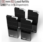 Mr. Pen- 0.9 Millimeter Lead Refills for Mechanical Pencils, 2B, 4 Pack, 280 PCS, 0.9 Lead Refills