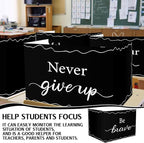 Honoson 24 Pcs Bulk Inspirational Privacy Folders for Students Cardboard Test Privacy Boards Motivational Words Desk Dividers Shield for Classroom School Study Supplies, 6 Styles(Minimalism)