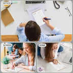 To Do List Notepad, 120 Pages 6.7x9.8" to Do List Notebook Undated Daily Planner Notepad with Task Checklist Home Office School Supplies