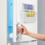 YOHOM No Drilling File Holder Wall Mails Magazines Organizer Adhesive Door Mount, Single Pocket, (White 1) (WHITE, 3 PCS)